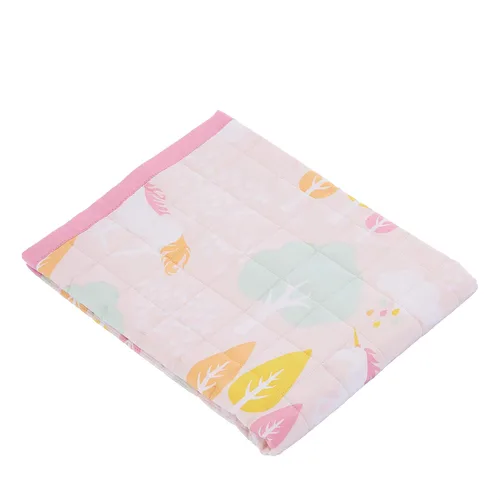 Vista 2 de Amazon Basics Colcha reversible de algodón para niños, funda estándar, unicornio y chicle, color rosa Unicornio y rosa chicle