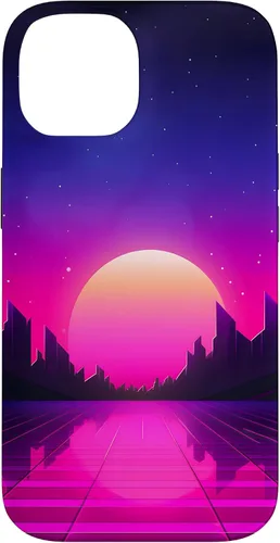 Vista 4 de Retrowave Vaporwave Synthwave 80s Style Case for iPhone 17
