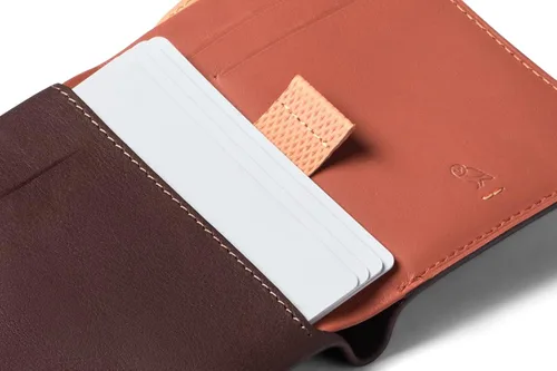 Vista 3 de Bellroy Note Sleeve - Edición premium cartera delgada de cuero billetera billete Marrón Minimalista