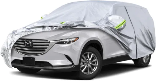 Vista 168 de KouKou Funda impermeable para automóvil SUV adecuada para BMW X1 de 2009 a 2025, 7 capas a prueba de viento para todo tipo de clima, cubierta