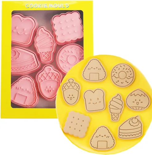 Vista 23 de Juego de 8 moldes de galletas de astronauta para hornear, moldes de galletas alienígenas, juego de moldes de galletas de meteoritos y herramientas