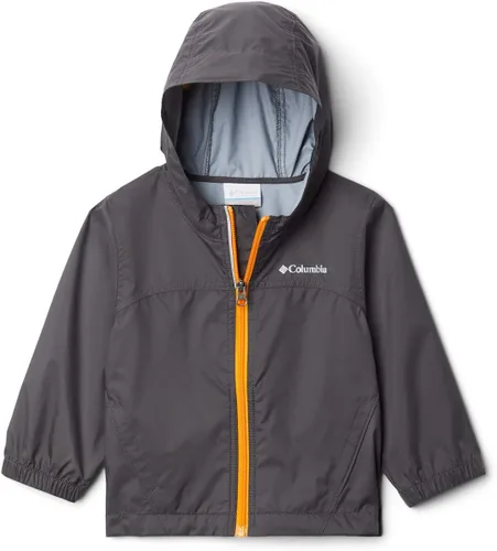 Vista 4 de Chaqueta impermeable Glennaker de Columbia para niño, color gris carbón (Shark), talla grande