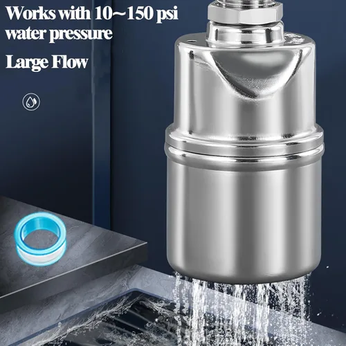Vista 3 de 1/2" válvula automática de control de nivel de agua válvula de flotador de bola mini válvula de flotador de acero inoxidable 304 válvula de flotador