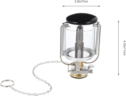 Vista 2 de Healifty Linterna compacta de gas propano con bolsa de almacenamiento, lámpara de campamento al aire libre para senderismo, pesca, iluminación