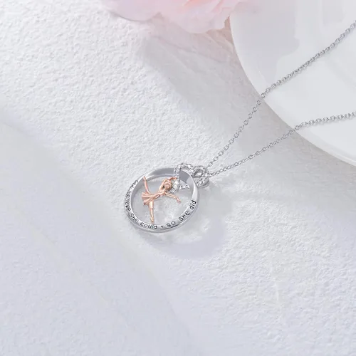 Vista 5 de POTOPYY Collar con colgante de plata de ley, joyería de moda para mujeres, damas y niñas, regalos de cumpleaños