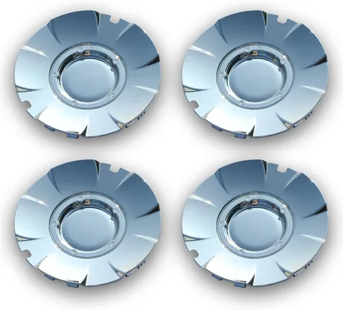Vista 7 de FUSCH Tapas de Centro de Rueda Cromadas (Se ajusta a ruedas de aleación de 5 radios de 20") Compatibles con 2003-2007 Chevrolet Silverado 1500 SS