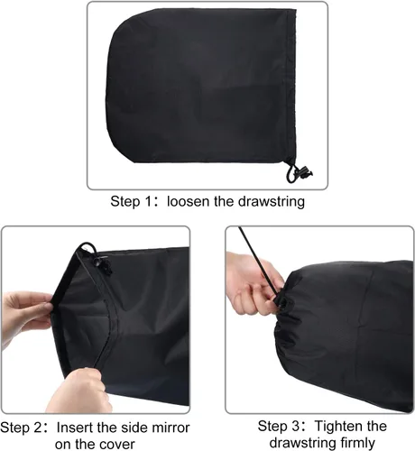 Vista 4 de Frienda Cubierta de espejo retrovisor de visión lateral, cubierta de protección para espejo de nieve y hielo, accesorios traseros exteriores