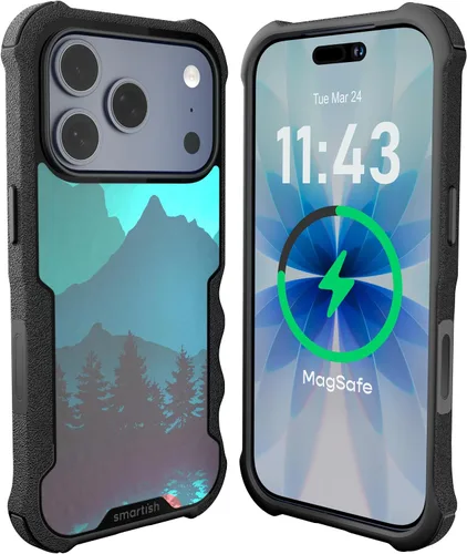 Vista 122 de Smartish Funda para iPhone 12 Pro Max Armor - Gripzilla [resistente + protectora] Funda de agarre delgada y resistente - Black Tie Affair