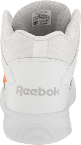 Vista 3 de Reebok Bb4500 Hi High Top Tenis de baloncesto para hombre, BlancoNaranja Smash Gris Puro