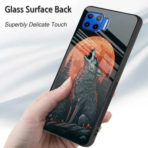 Vista 125 de Funda para Motorola Moto Edge 2022, cubierta trasera de vidrio templado con protector de pantalla, funda protectora a prueba de golpes para Motorola