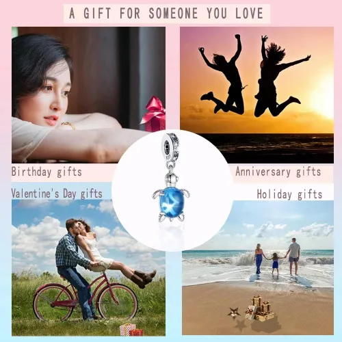 Vista 5 de Abalorios de plata de ley 925 para pulseras Pandora, regalos de joyería para mujer y niña.