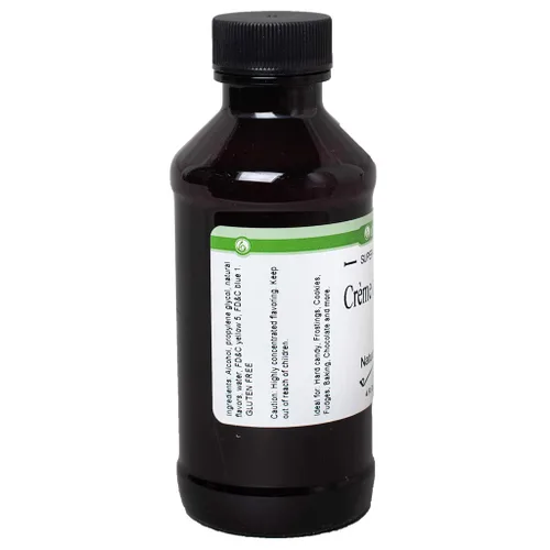Vista 2 de LorAnn Crème de Menthe SS, sabor natural, botella de 4 onzas