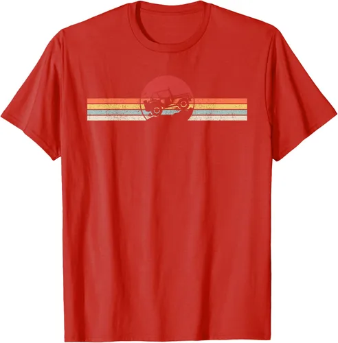Vista 69 de Camiseta retro vintage Off Road 4X4 Negro