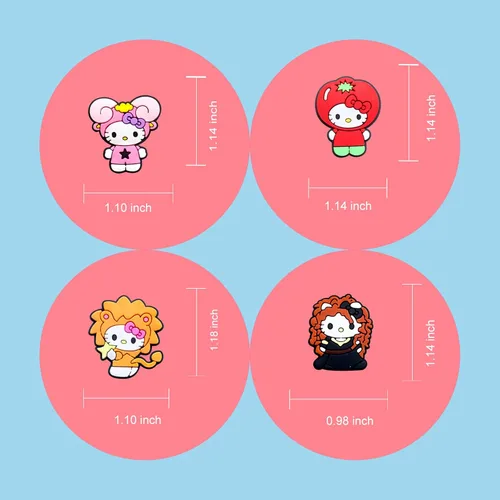 Vista 3 de 35 50 dijes de decoración de zapatos de dibujos animados para zuecos, accesorios de dibujos animados para adolescentes, niños y niñas, recuerdos