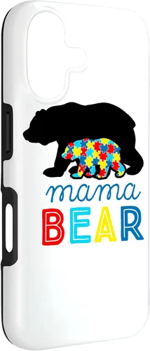Vista 3 de Autism Awareness Mama Bear Autistic Mom Gift Case for iPhone 17