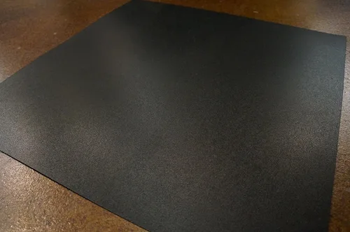 Vista 4 de 2 láminas de plástico de polietileno HDPE negro de 24 x 24 x 1/16 pulgadas (0.06 pulgadas)