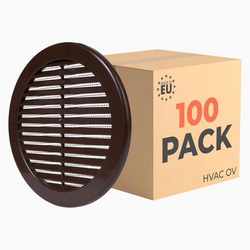 Vista 49 de Paquete de 10 cubiertas redondas de ventilación de aire de 4 pulgadas – Deflector de ventilación de aire Soffit de plástico blanco con malla