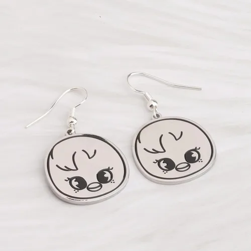 Vista 5 de OKEYCH Kpop Merchandise Kpop Fan Pendientes Kpop Music Lover Joyas para fanáticos (SK 06 pendientes)