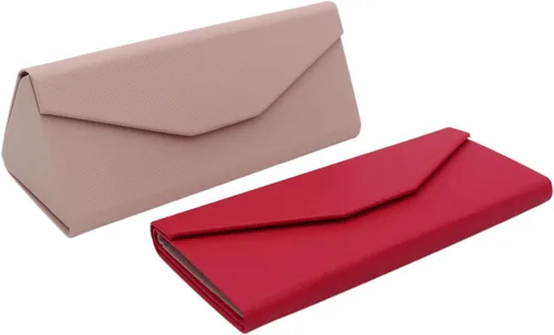 Vista 126 de Real Sic Funda para lentes de sol para hombres y mujeres, soporte magnético plegable para lentes de sol, inspirado en el color sólido