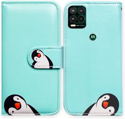 Vista 18 de Bcov Funda para Moto G Stylus 5G (no compatible con G Stylus 4G), funda de cuero con tapa y ranura para tarjetas y soporte para Motorola Moto G