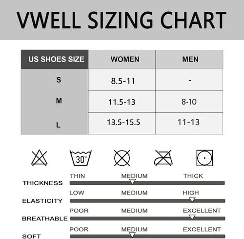 Vista 5 de VWELL Calcetines deportivos para correr para hombres y mujeres calcetines acolchados de tobillo deportivos calcetines de corte bajo absorben