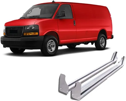 Vista 12 de Black Horse - Estribos comerciales de aluminio compatibles con 97-14 Express/savana 1500-2500-3500 92-15 Ford E/Econoline-RUN102SS