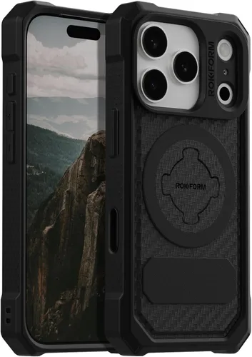 Vista 8 de Rokform Funda rígida compatible con iPhone 17, cubierta magnética (Negro)