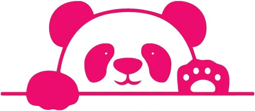 Vista 9 de Animal Cute Panda 1 (azul celeste) (juego de 2) calcomanías de vinilo impermeables de alta calidad para accesorios de laptop, casco, ventana
