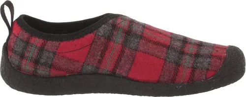 Vista 6 de KEEN Pantuflas casuales Howser Wrap para mujer, negro, rojo, cuadros (Red PlaidBlack)
