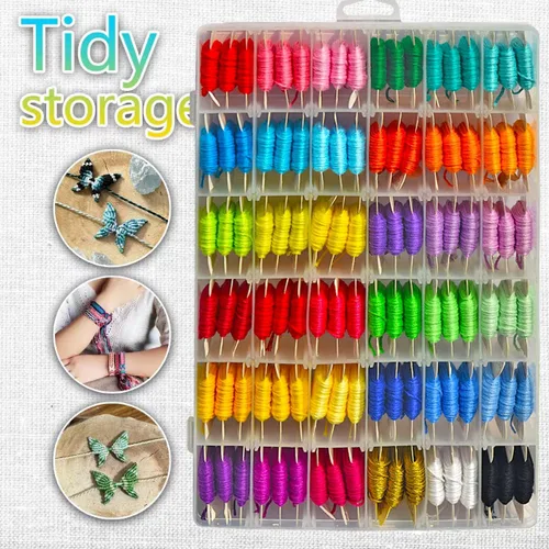 Vista 4 de Kit de pulsera de la amistad hilo de bordado