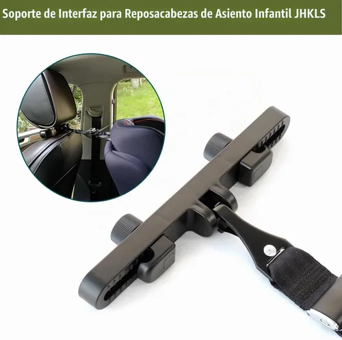 Vista 2 de Soporte Universal para Reposacabezas de Coche, Montaje ISOFIX, Pestillo, Kit de Anclaje para Asiento Infantil, Soporte para Reposacabezas