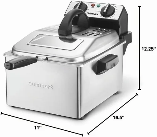 Vista 4 de Cuisinart Freidora Profunda, 4 Quart, CDF-200P1