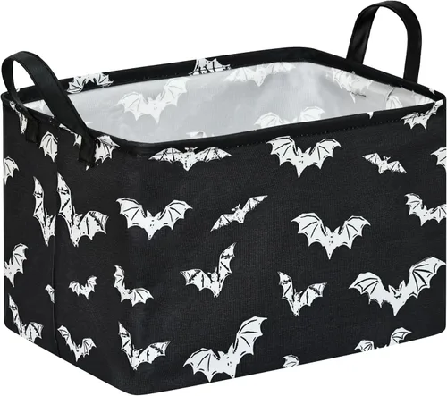 Vista 35 de Rec - Cesta de almacenamiento de fantasmas de Halloween, plegable, organizador de regalo, cestas para almacenamiento en el hogar y la cocina. Boo