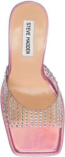 Vista 4 de Steve Madden Sandalias de plataforma con adornos de rubí para mujer