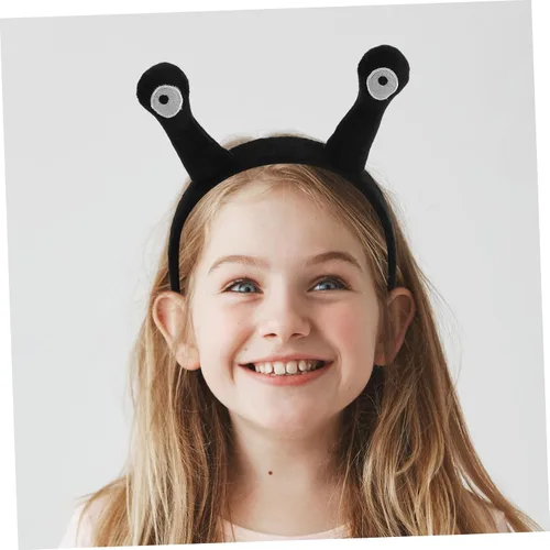 Vista 5 de FRCOLOR Aros de antena para el pelo para niños y niñas, diadema de antena de caracol para máscaras y fiestas de Halloween, accesorios para niños