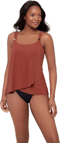 Vista 27 de Miraclesuit Traje de baño para mujer Dazzle con cuello redondo y aros