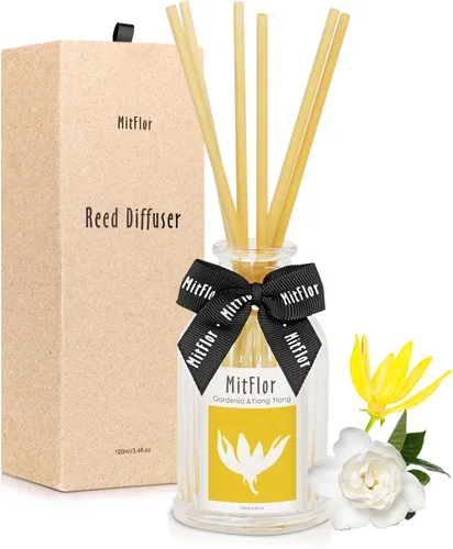 Vista 17 de MitFlor - Difusor de habitación, juego de difusor de varillas de ciprés de cedro con varillas de ratán natural, aromas refrescantes y limpios