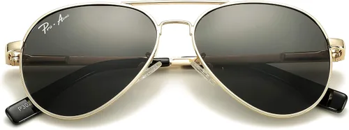Vista 15 de Pro Acme Gafas de sol clásicas polarizadas estilo aviador, 100% protección UV, 52 mm 58 mm 63 mm