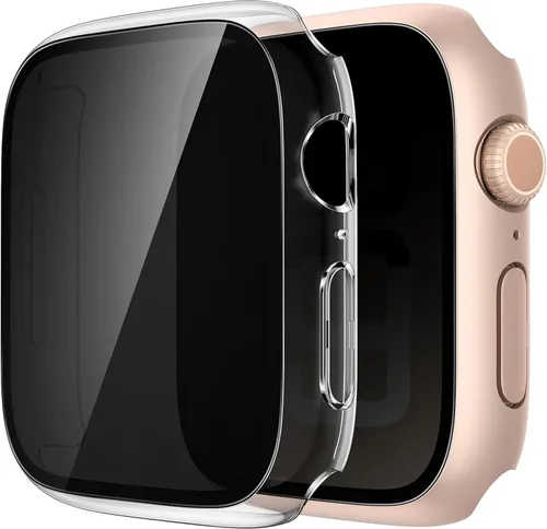Vista 16 de Misxi - Juego de 2 fundas de PC con protección de privacidad para Apple Watch SE 3 (2025) SE 2 Series 6 Series 5 Series 4 de 40mm, cubierta delgada