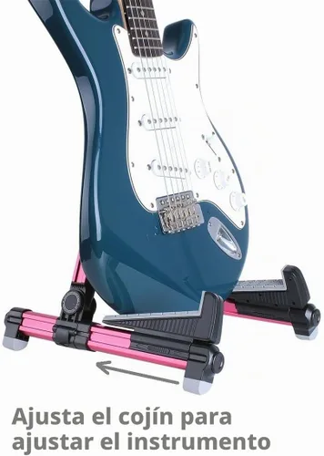 Vista 7 de ENO MUSIC Soporte plegable para guitarra acústica, adecuado para guitarras eléctricas, bajo