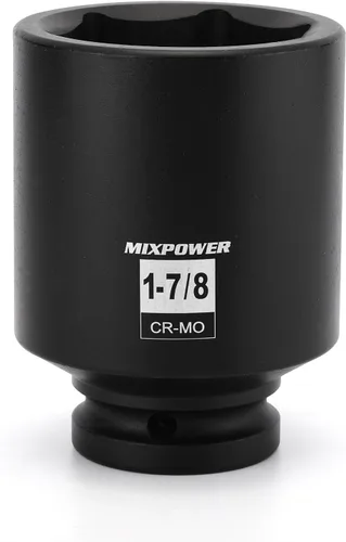 Vista 20 de MIXPOWER Zócalo de impacto poco profundo de 3/4", 1.181 in, CR-MO, métrico, 6 puntos, tuerca de eje de grado de impacto para una fácil extracción