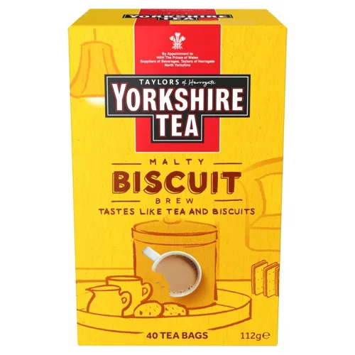 Vista 8 de Yorkshire Tea Muestras de Tés Variados, Caja de Regalo Variada, Bolsas Envueltas Individualmente, 20 Unidades (Paquete de 1), Dorado, Rojo
