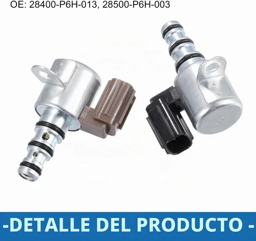Vista 5 de Kit de solenoide de control de cambio de transmisión 28400-P6H-013 28500-P6H-013 Electroválvula B&C para Honda Civic 2001-2005 (juego de 2)