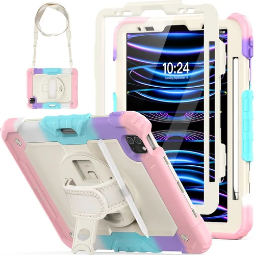 Vista 13 de HXCASEAC Funda para iPad Pro de 11 pulgadas (2022/2021/2020/2018) a prueba