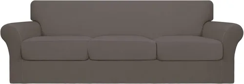 Vista 48 de Easy-Going Funda de sofá suave y elástica de 3 piezas para perros, funda de sofá lavable para sofá de 2 cojines separados, protector elástico