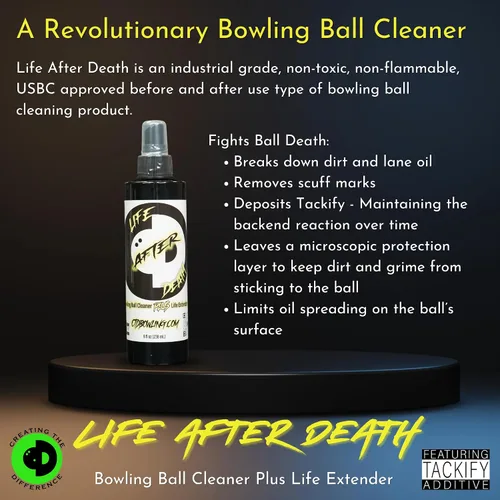 Vista 3 de Creating the Difference Limpiador de bolas de bolos Life After Death y extensor de vida de fórmula de grado industrial Elimina la suciedad