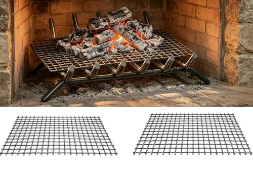 Vista 6 de Retenedor de brasas de rejilla para chimenea 15.7 x 9.8 pulgadas