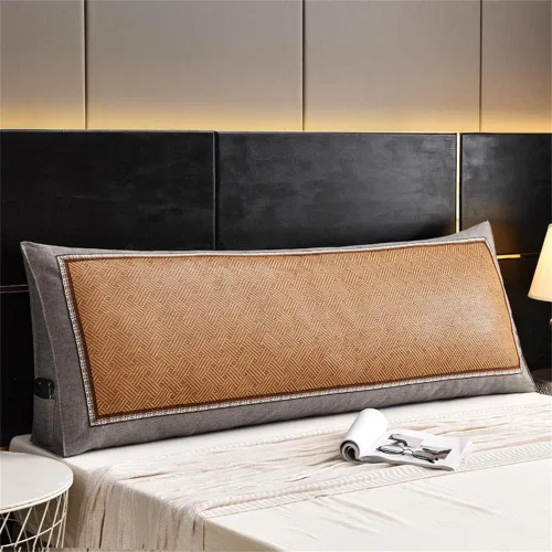 Vista 9 de Almohada triangular para cabecero, cojín triangular suave, almohada de lectura, respaldo grande, soporte de posicionamiento, almohada de cuña