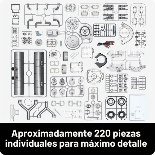 Vista 6 de Franzis Porsche Carrera Racing Motor Modelo Kit con Libro de Coleccionista