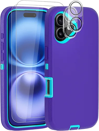 Vista 9 de Funda para iPhone 12 Mini con funda de clip para cinturón y 2 protectores de pantalla, funda de protección completa resistente de grado militar a
